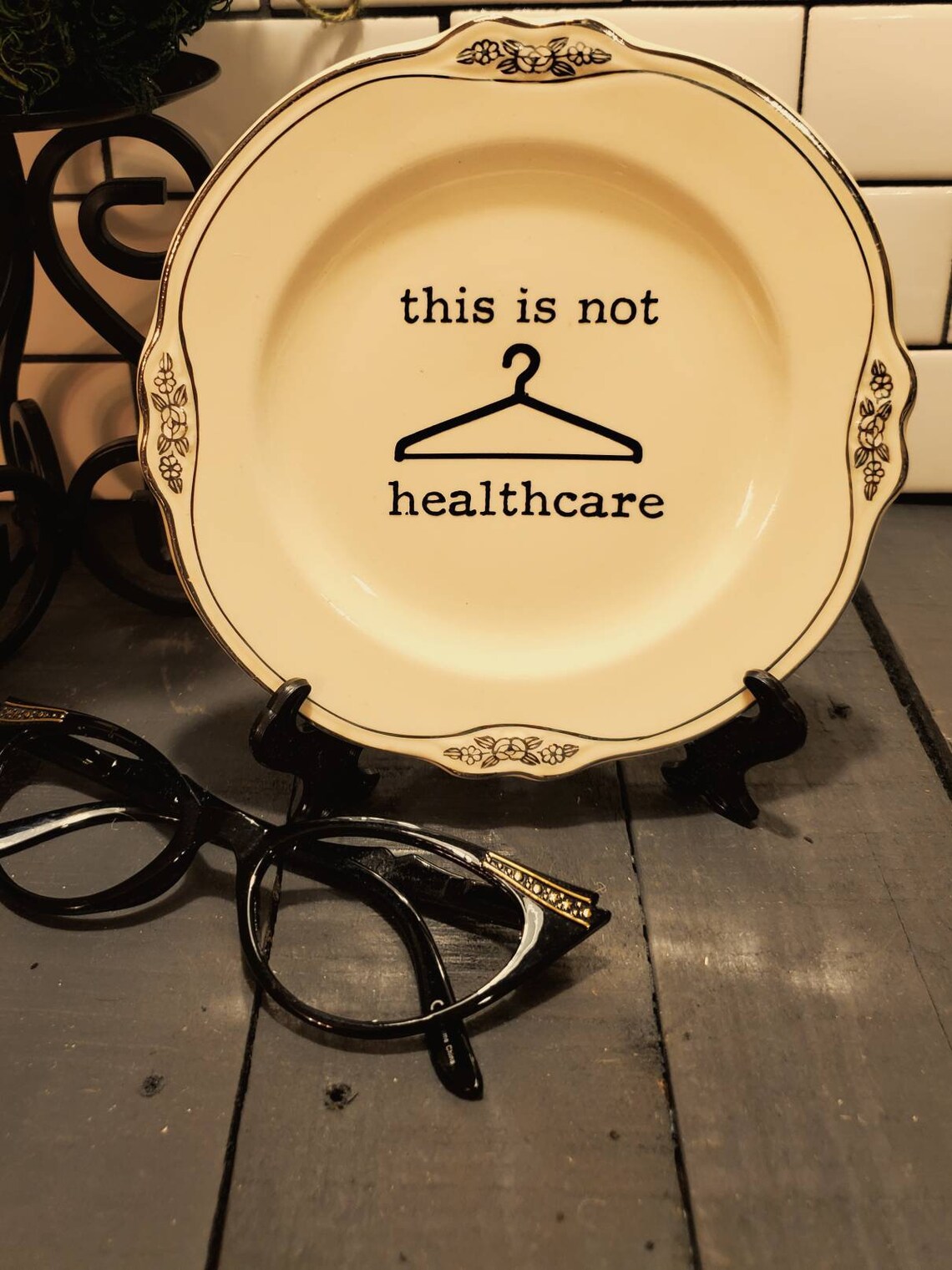 Upcycled Vintage Swear Platethis is Not Healthcare Etsy