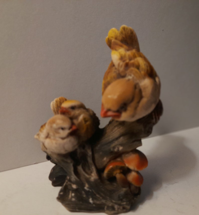 Vintage Italian FARO A. Lucchesi Ceramic Hand Painted Birds On Branch Figurine, Italy Bird Figure F.A.R.O Birds Signed Gift Present Souvenir image 6