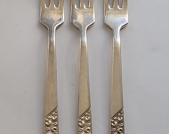 Antique Set of Dinner Forks, Arden Plate "New Rose" Design, Silver Plated, English Cutlery ca1950" Made in England Arden Plate EPNS A1 AP&Co