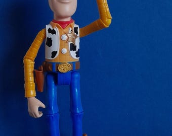 Vintage Disney Pixar Toy Story 4 Woody Sheriff-pop, verzamelfiguur (geen hoed)