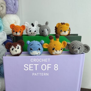 Crochet bookmark pattern amigurumi animal