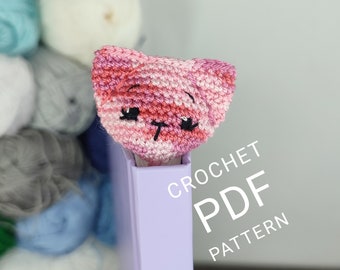 Tiny cat Crochet bookmark pattern Amigurumi animal