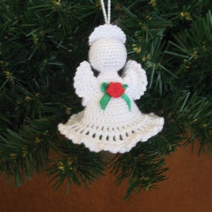 crochet Christmas pattern Easy crochet pattern Angel Christmas angel wedding Hanging Angel crochet amigurumi Christmas Angel doll image 3