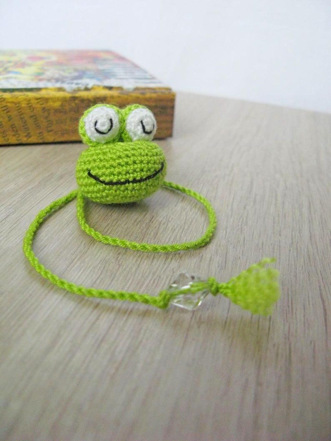 Frog bookmark crochet pattern Amigurumi Frog pattern | Etsy