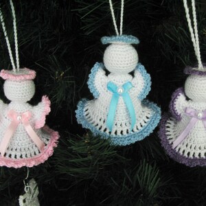 crochet Christmas pattern Easy crochet pattern Angel Christmas angel wedding Hanging Angel crochet amigurumi Christmas Angel doll image 2