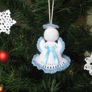 crochet Christmas pattern Easy crochet pattern Angel Christmas angel wedding Hanging Angel crochet amigurumi Christmas Angel doll image 6