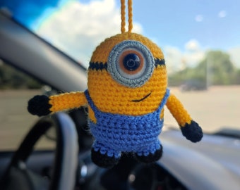 Minion autospiegeldecoratie Minion autoaccessoires gehaakt