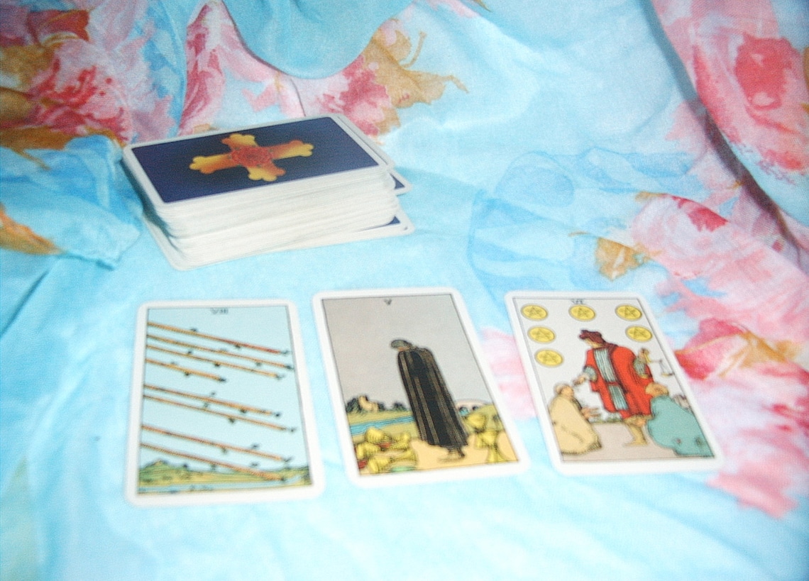 Reading Raider White Tarot Cards to Get Know Daily by Phone | Etsy