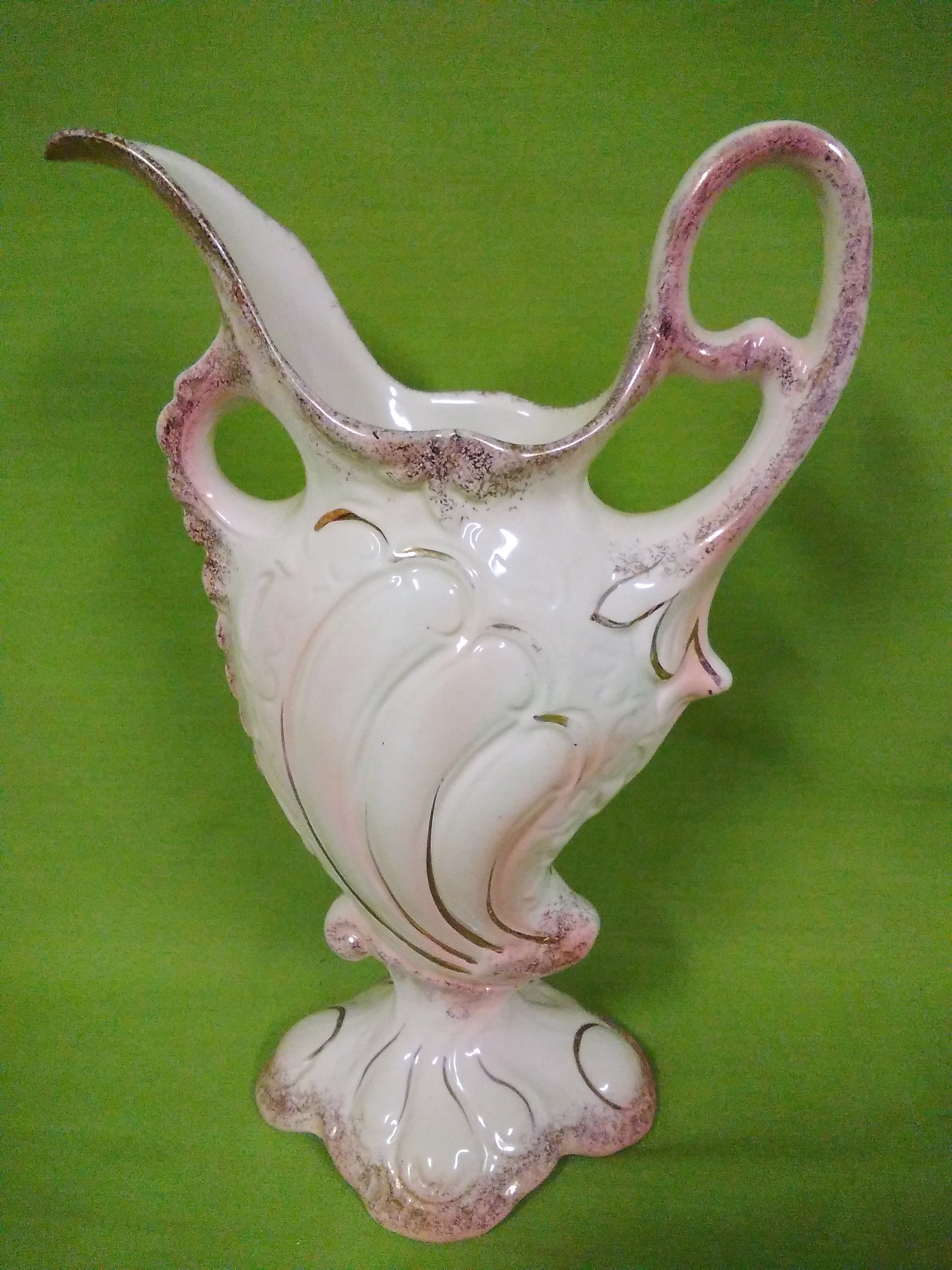 Vintage Royal Fenton Pitcher Vase Etsy