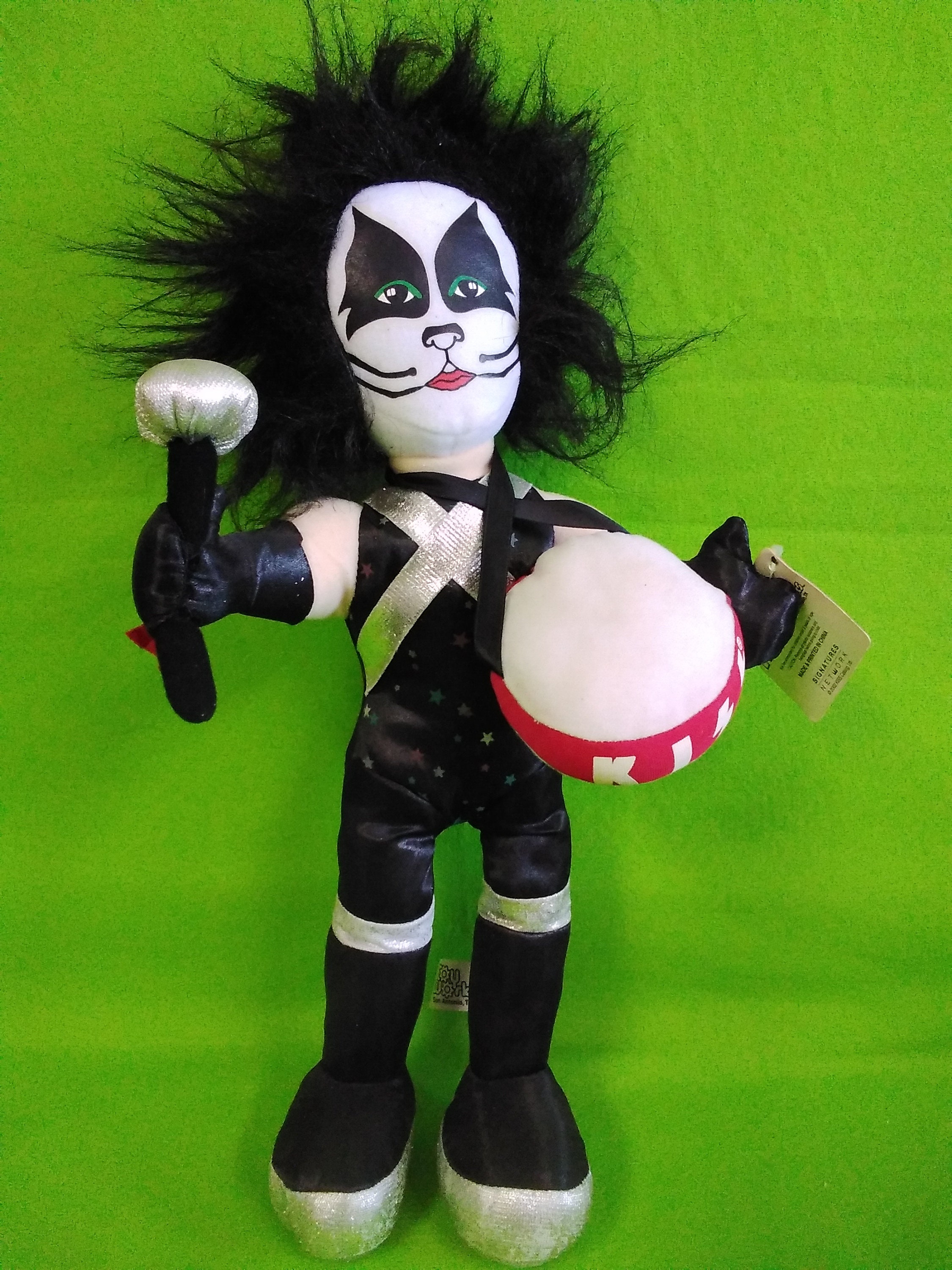 2 Signatures Network 2002 Kiss Band Plush Toy Doll Gene Simmons