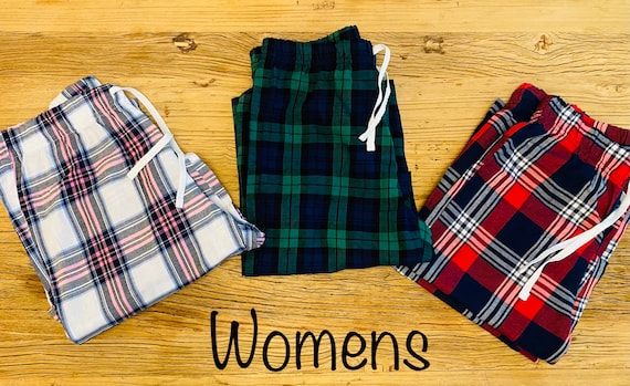 Equivalente prototipo Víspera Pantalones PJ a cuadros de mujer. Pijama de tartán verde/rojo - Etsy México