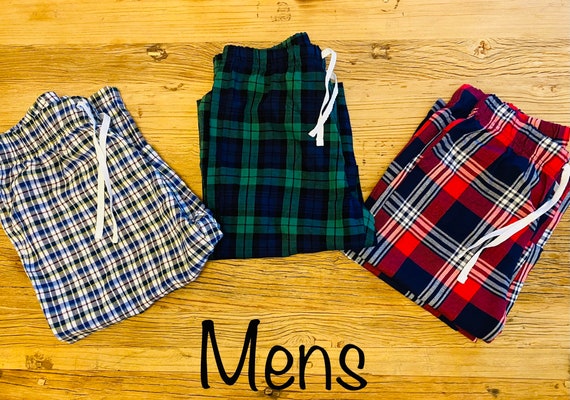 Mens plaid pajama pants new arrivals