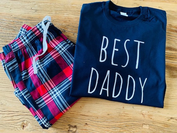 Daddy Pyjamas Set Best Daddy 100 Cotton Soft Comfy Fathers Day Gift Best Daddy Pajamas Best Dad Pjs Gift for Dad Birthday Gift Dad Etsy