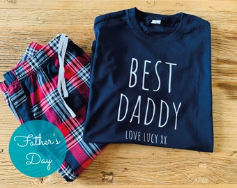 Daddy Pyjamas Set - Best Daddy 100% Cotton Soft & Comfy, Fathers Day Gift, Best Daddy Pajamas, Best Dad PJs, Gift For Dad, Birthday Gift Dad
