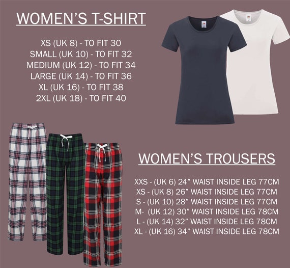 Women's Checked PJ Trousers. Tartan 