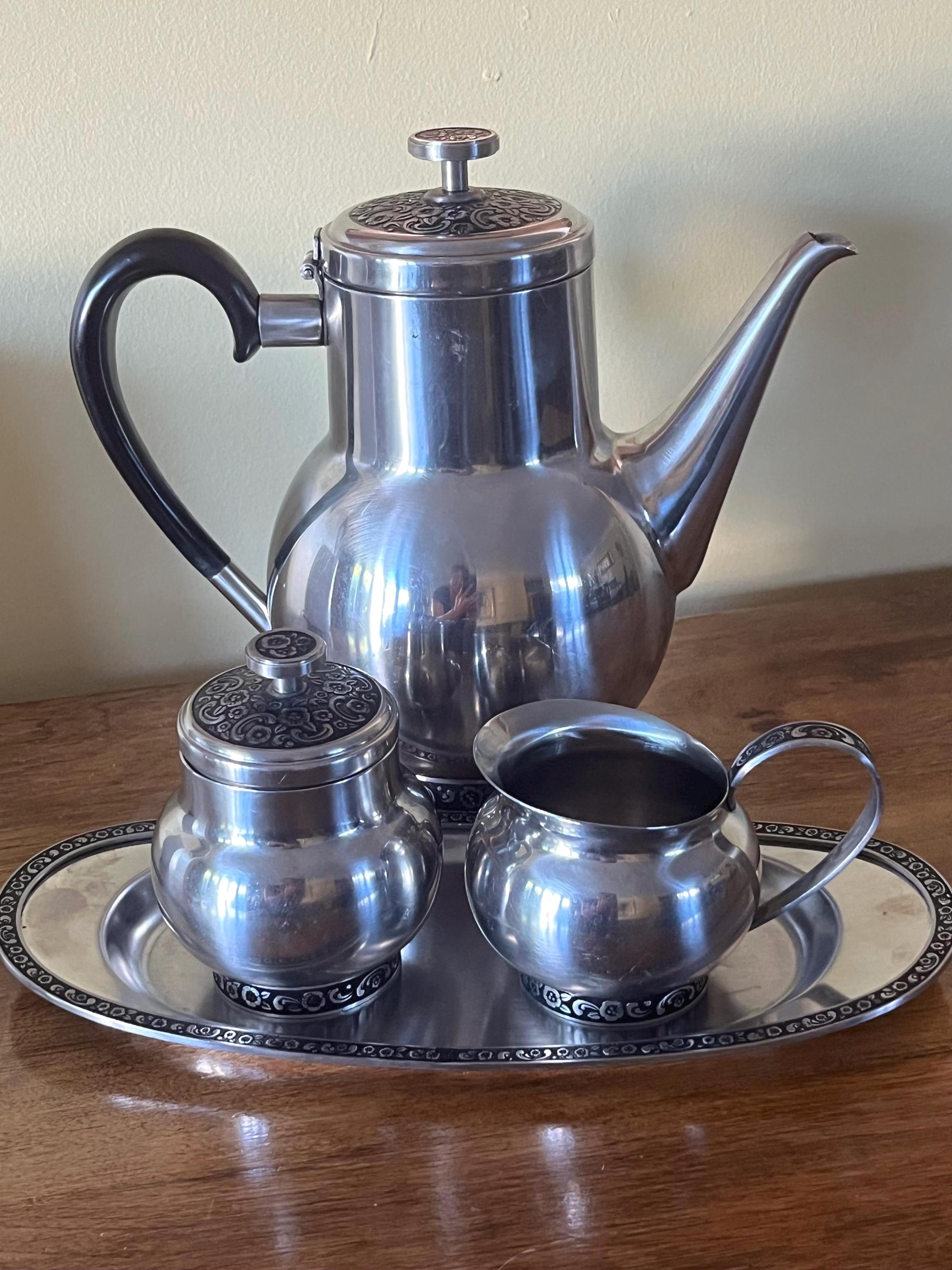 Oneida Stainless Steel Tea Pot - Etsy