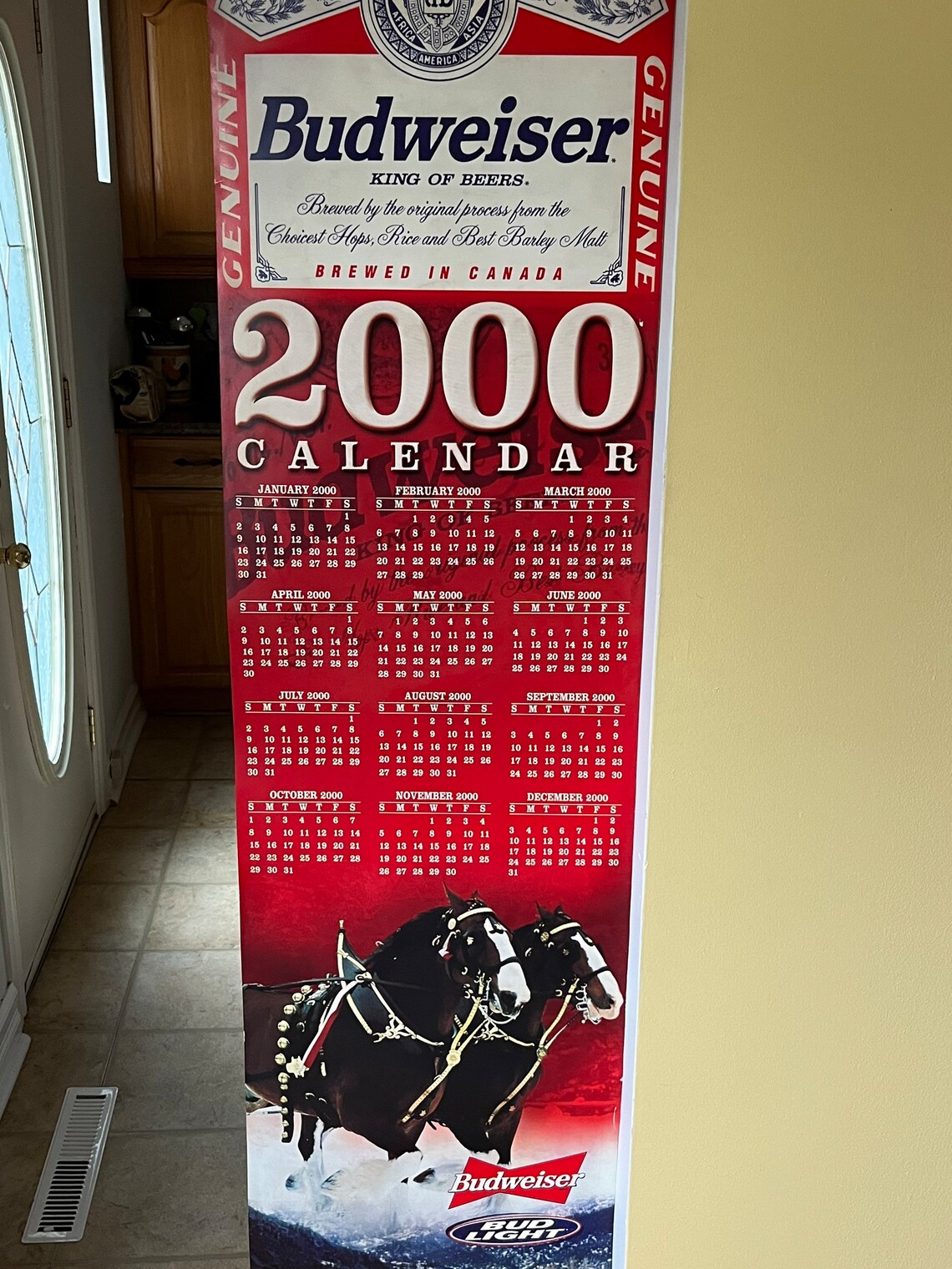 Budweiser Y2K Promo Calendar/poster Etsy