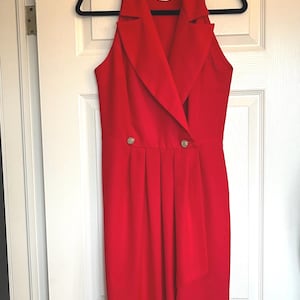 Red 90’s Cocktail Dress
