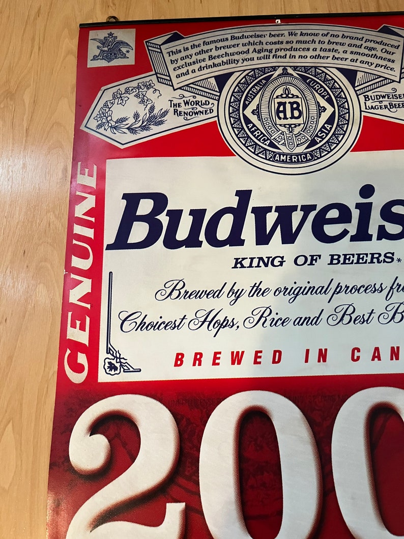 Budweiser Y2K Promo Calendar/poster Etsy