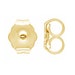 14k Yellow Gold Ball Earrings 6mm - Solid Gold High Polish Studs With Push Backs 4 thumbnail image