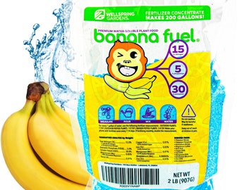 Banana Fuel Plant Fertilizer - Water-Soluble 15-5-30 Blend - (1-pound bag)