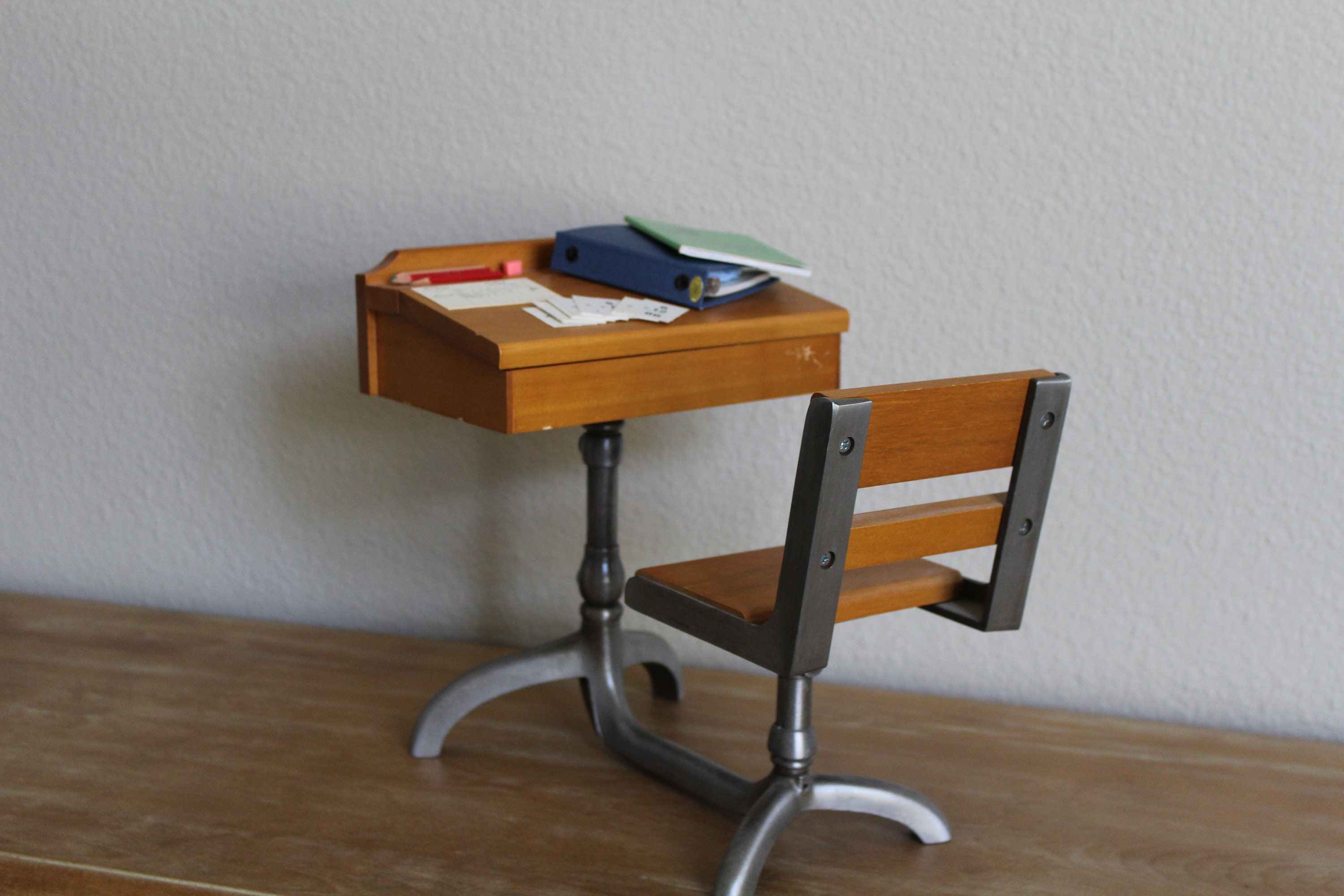 American Girl Molly's school desk and supplies including Etsy