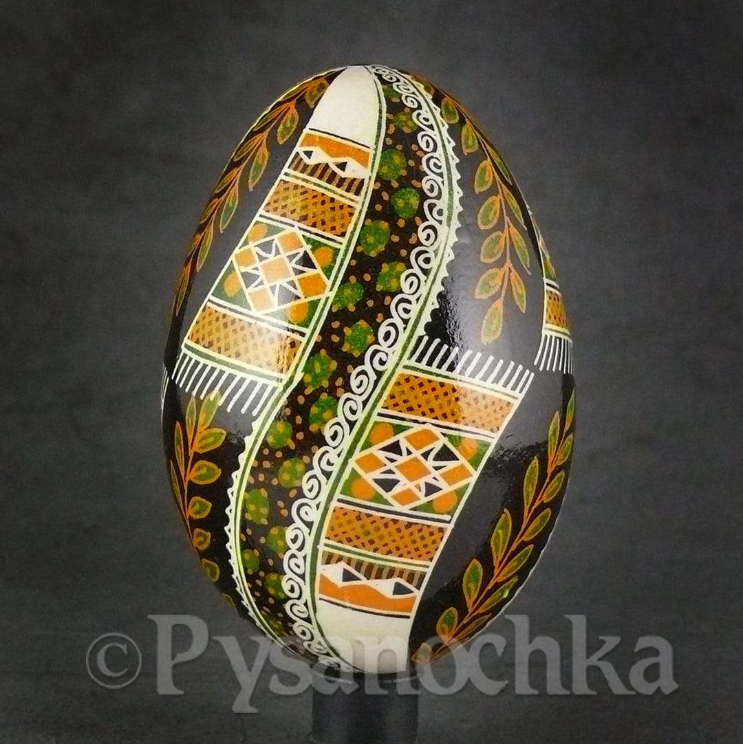 Real Ukrainian Pysanky Goose Pysanka Hand Made Hutsul Easter Egg ...