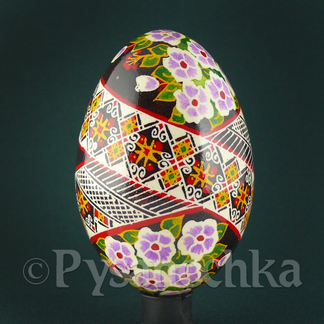 Real Ukrainian Pysanky Goose Pysanka Hand Made Hutsul Easter Egg ...