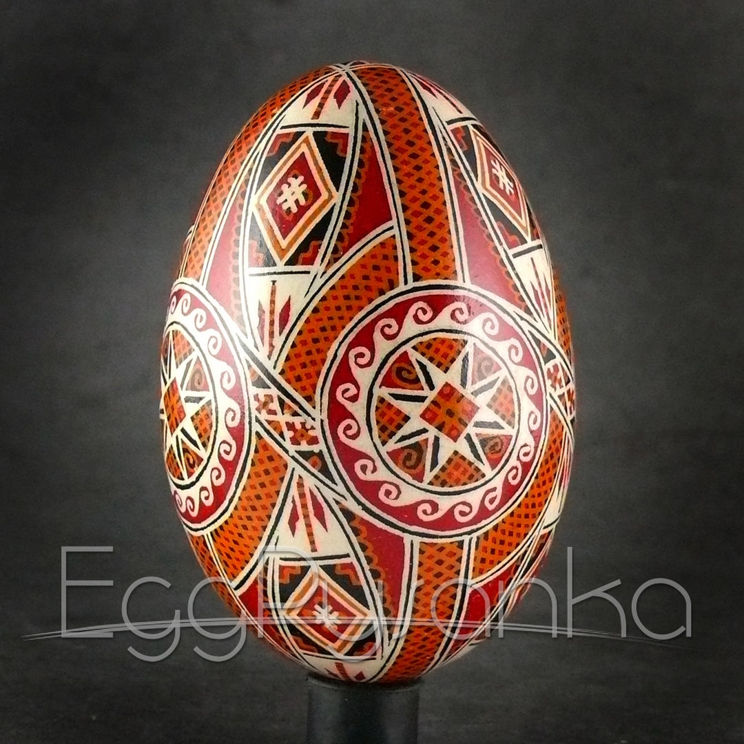 Real Ukrainian Pysanky Goose Pysanka Hand Made Hutsul Easter Egg ...