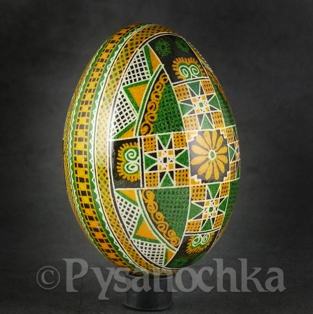 Real Ukrainian Pysanky Goose Pysanka Hand Made Hutsul Easter Egg ...
