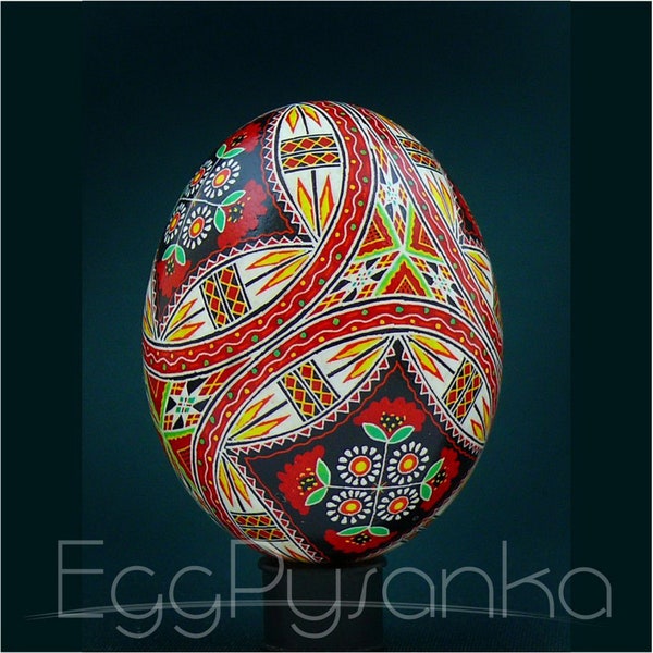 Real Ukrainian Pysanky Chicken Pysanka High Quality by Roman Hand painted Easter Egg Art. Pisanka. Osterei. Best gift for any occasion.