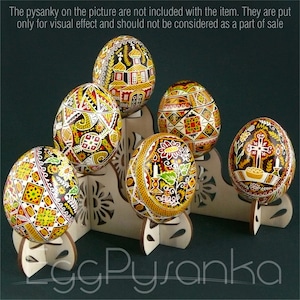 Hen Egg Stand Holder Display Real plywood pysanka stand for 6 Chicken or Goose Easter Egg Pysanky Pisanki Osterei Best gift idea