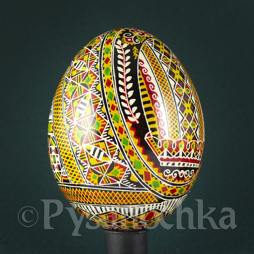 Real Ukrainian Pysanky Goose Pysanka Hand Made Hutsul Easter Egg ...