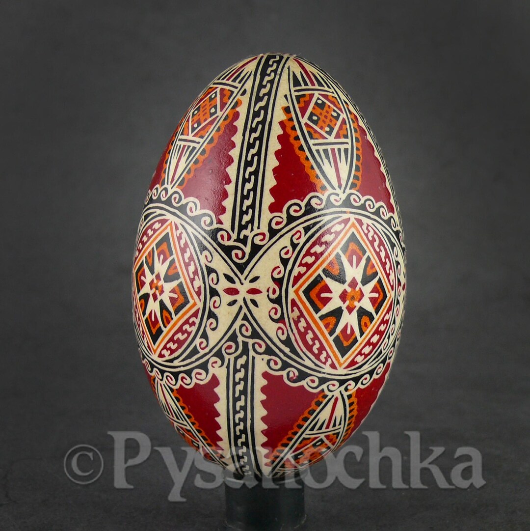 Real Ukrainian Pysanky Goose Pysanka Hand Made Hutsul Easter Egg ...