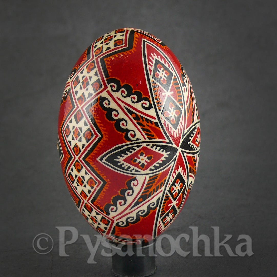 Handmade Ukrainian Pysanka Goose Egg, Batik Easter Egg Art - Etsy