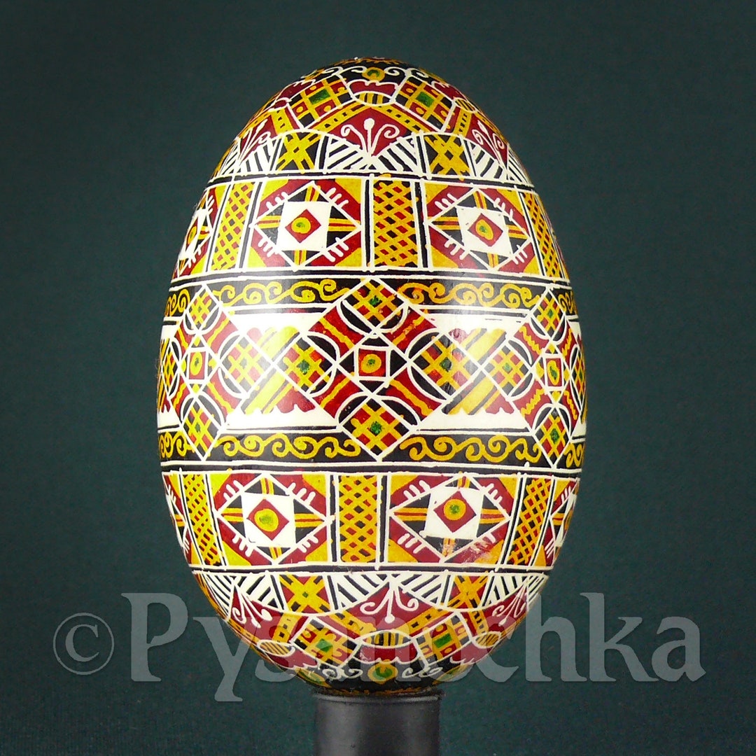 Real Ukrainian Pysanky Goose Pysanka Hand Made Hutsul Easter Egg ...