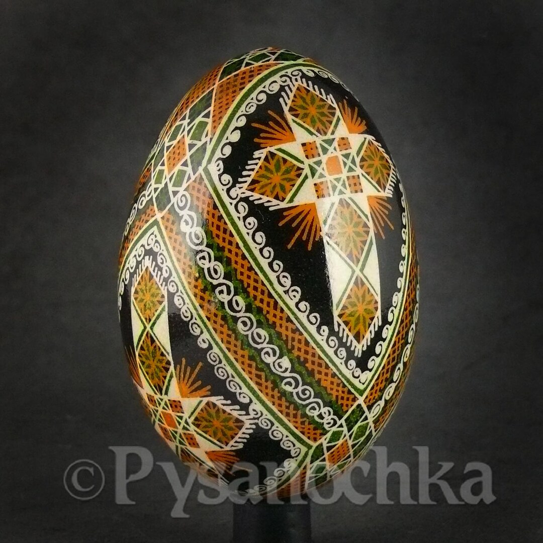 Real Ukrainian Pysanky Goose Pysanka Hand Made Hutsul Easter Egg ...