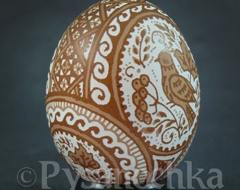 Ukrainian Pysanky Etched Pysanka Chicken Easter Egg Art. Pisanka. Osterei Best Gifts. A great gift for a collector