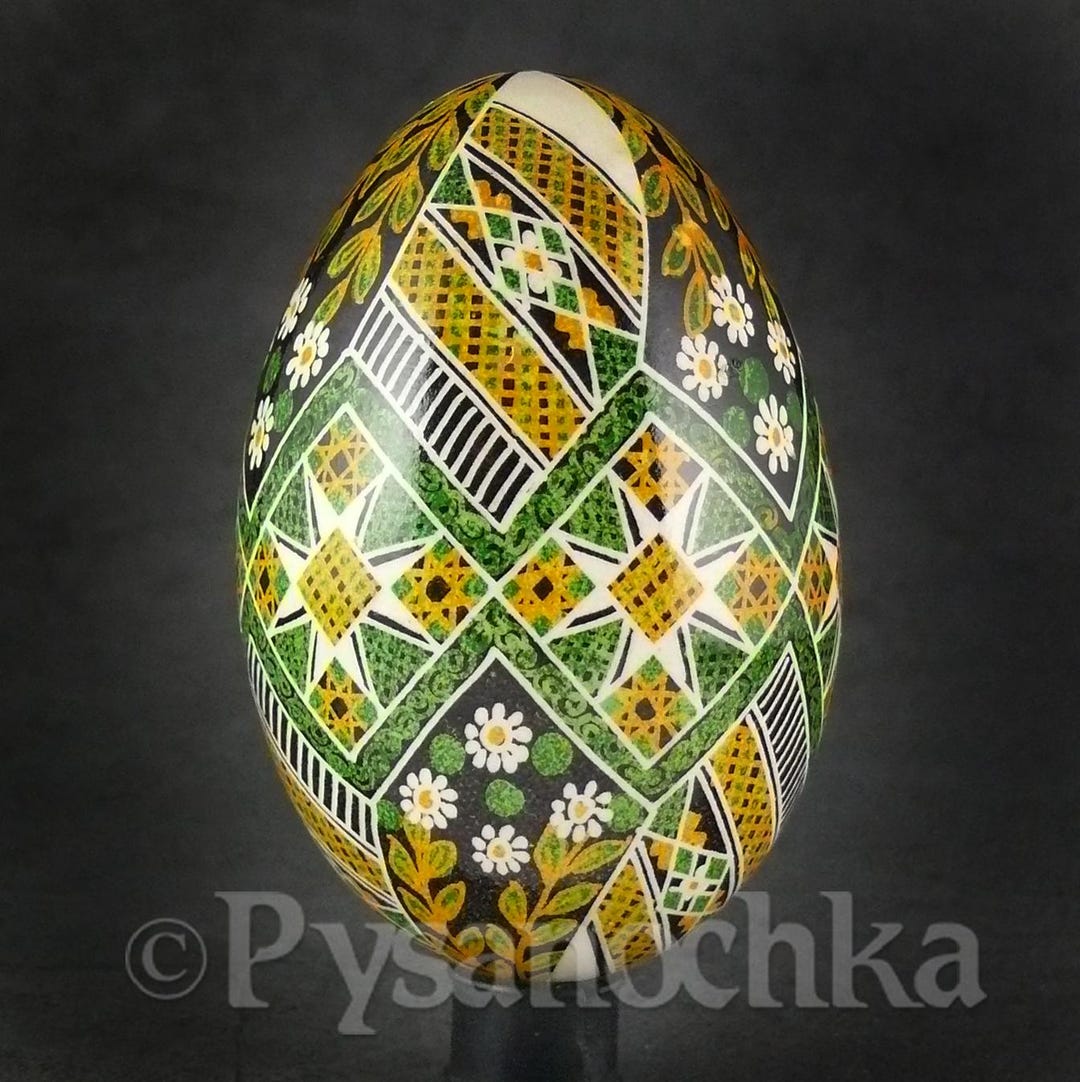 Real Ukrainian Pysanky Goose Pysanka Hand Made Hutsul Easter Egg ...