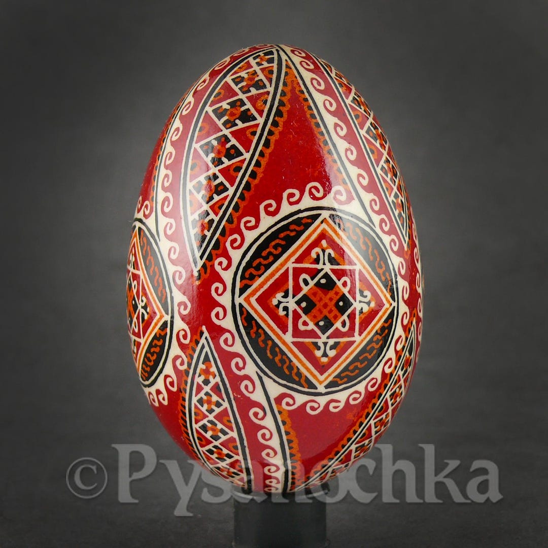 Real Ukrainian Pysanky Goose Pysanka Hand Made Hutsul Easter Egg ...