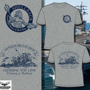 US Navy Marine Corps Shellback Crossing the line T-shirt