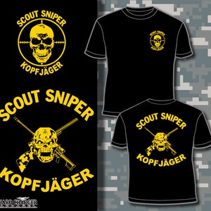 Scout Sniper Kopfjager Barrett sniper rifle 8541 0317 T-shirt