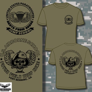 Fort Benning, GA Airborne Jump School Fryar Field Jump Zone T-shirt