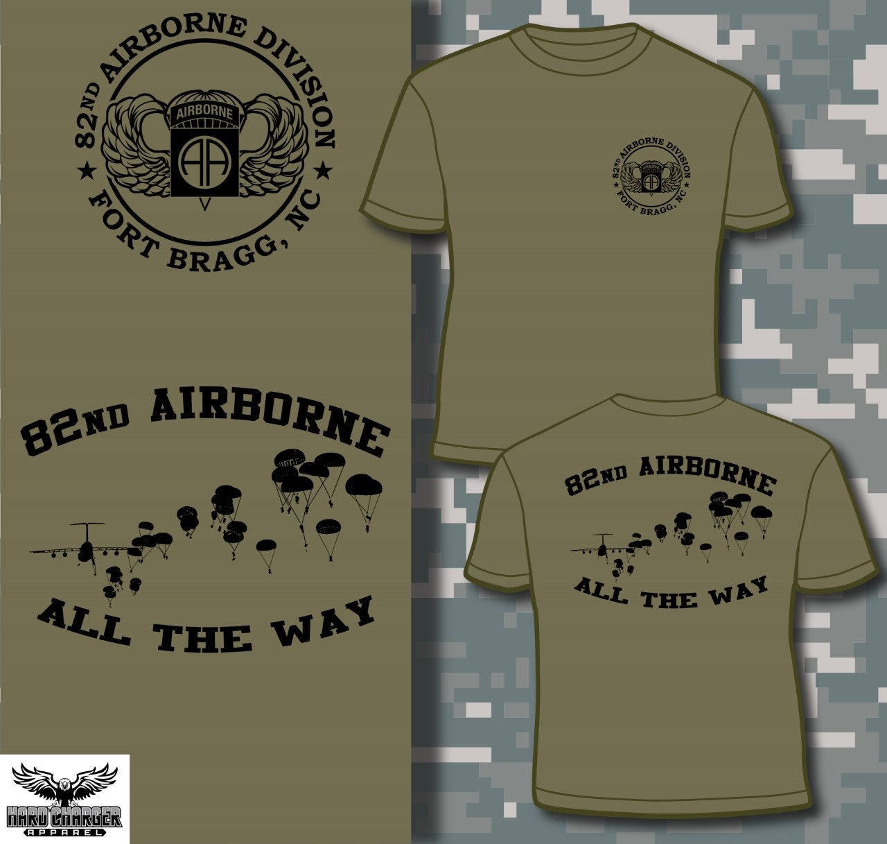 T-shirt 82nd Airborne - La Tranchée Militaire