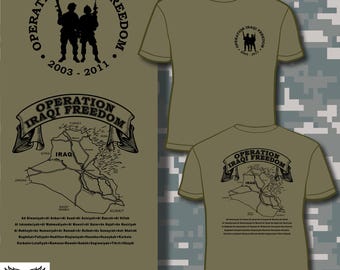 Operation Iraqi Freedom OIF Iraq T-shirt