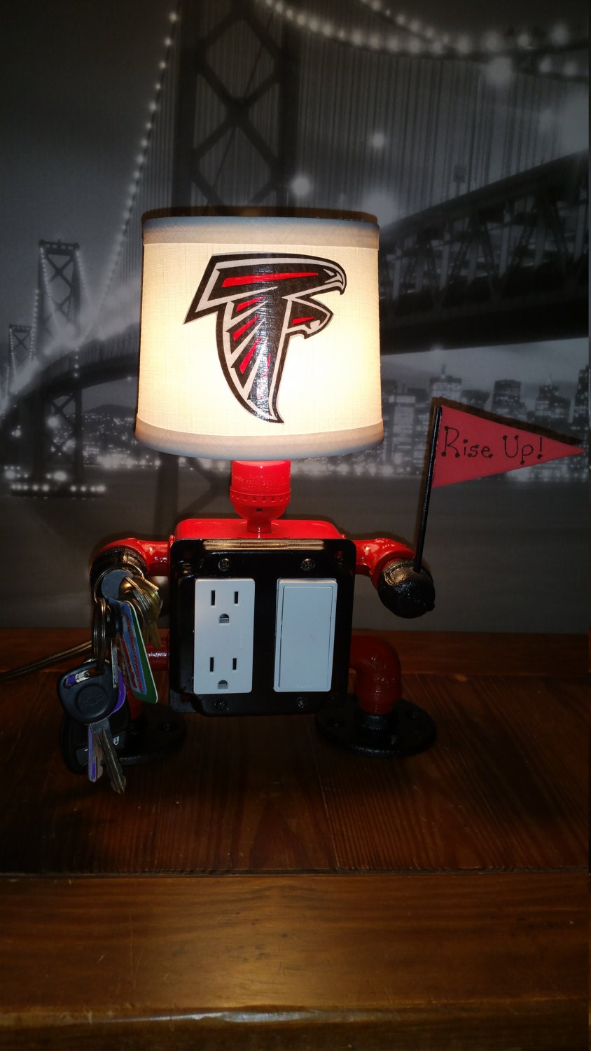 Atlanta Falcons Table Lamp with Custom Shade Atlanta ...