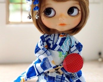 Yukata or Simple Casual Kimono for Blythe