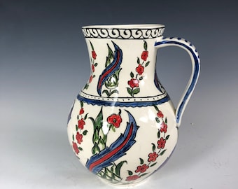 Iznik jug from Ottoman Empire recreated