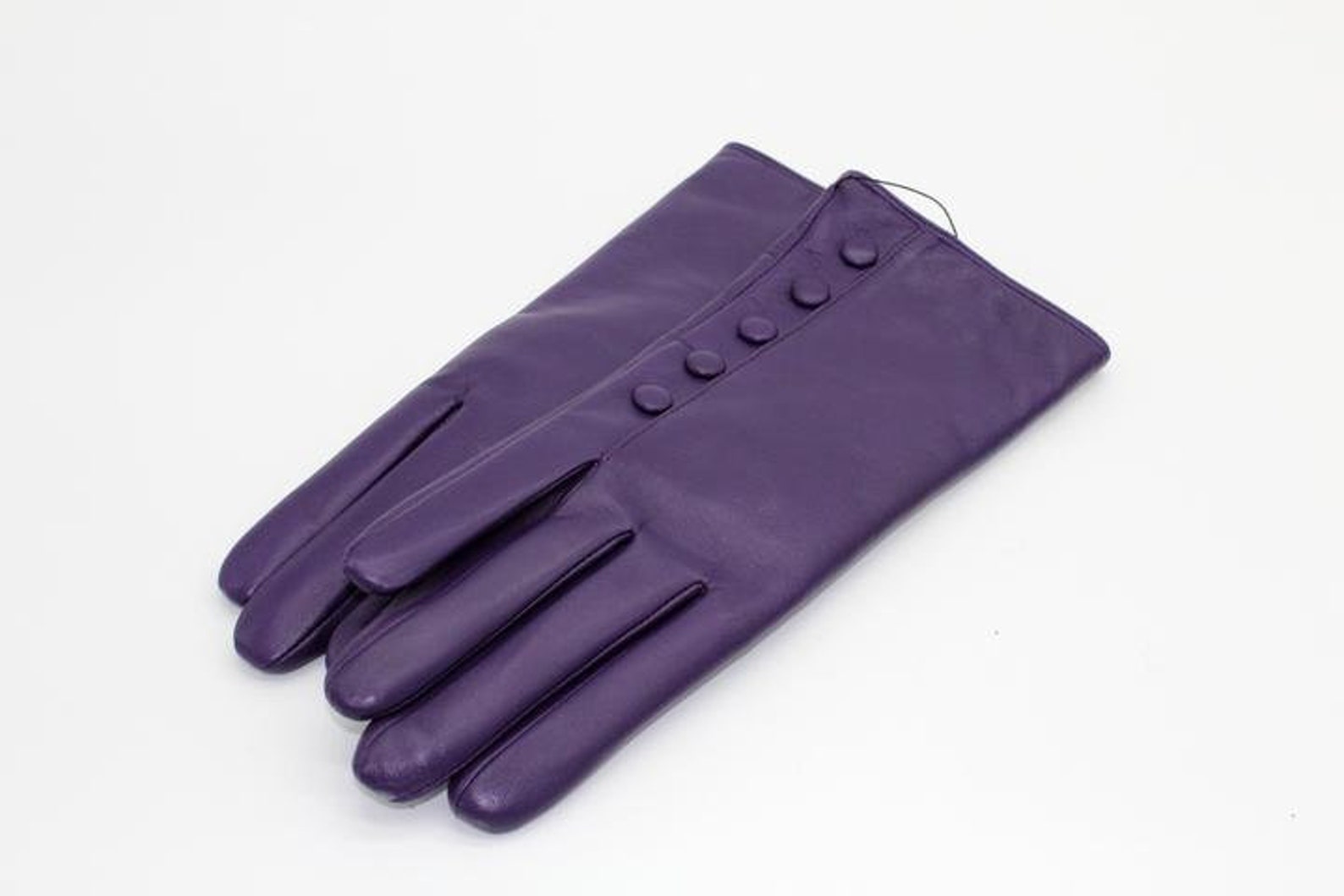 Cashmere Lined Ladies Real Leather Gloves Purple in Colour Etsy Canada