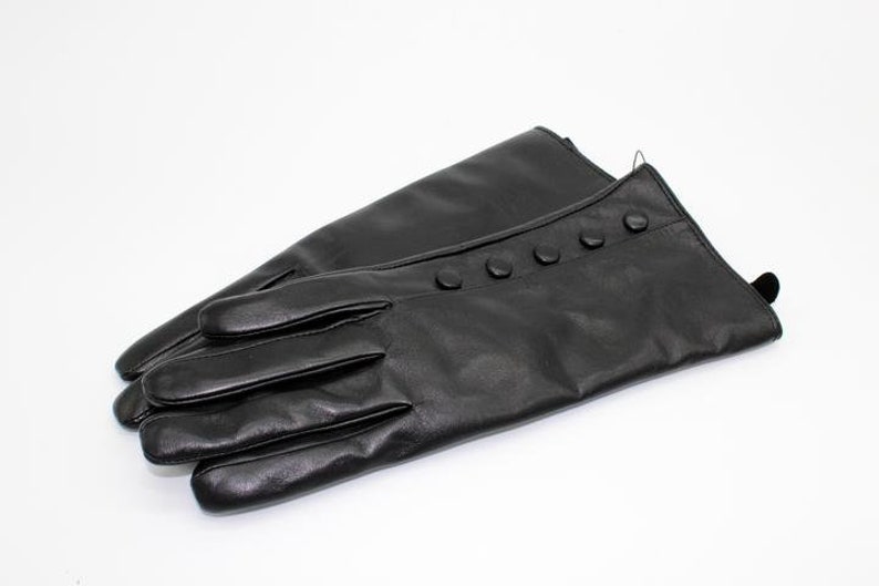 Cashmere Lined Ladies Leather Gloves Black